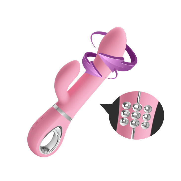 Vibrator rotativ exclusiv din silicon