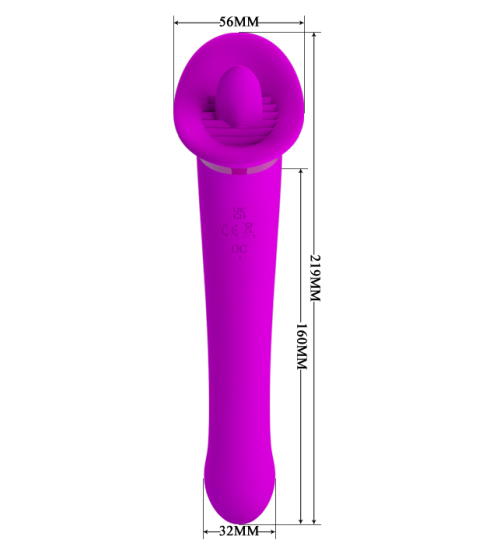 Vibrator cu limba - Pretty love