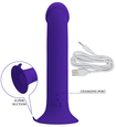 Dildo cu vibrații și interior pulsant 