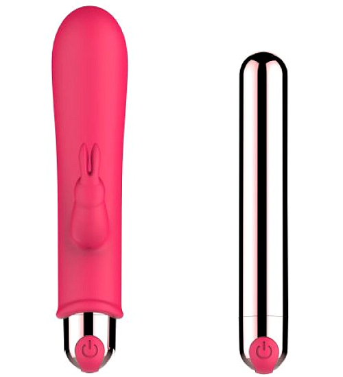 Mini vibrator cu proeminență clitoridiană