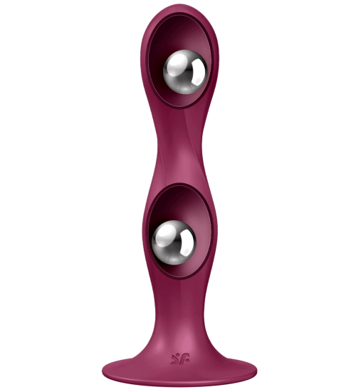 Dildo vaginal cu bile în interior
