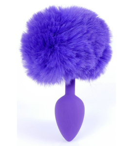Dop violet cu pompon