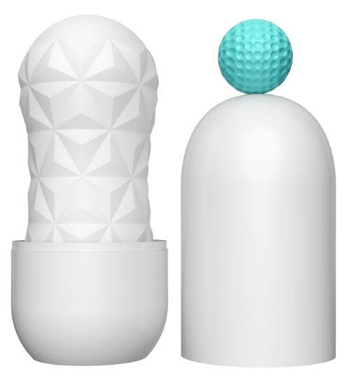 Masturbator alb cu bilă 360