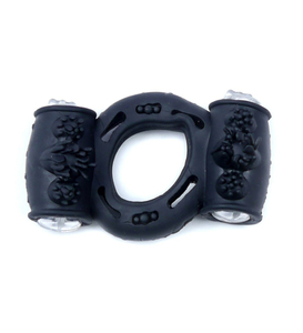 Inel de erecție vibrator negru