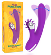 Vibrator iepuraș cu stimulare a punctului G