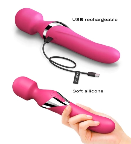 Vibrator rotativ cu dispozitiv de masaj - Dorcel