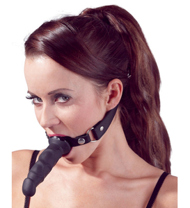 Gag din piele cu penis din silicon