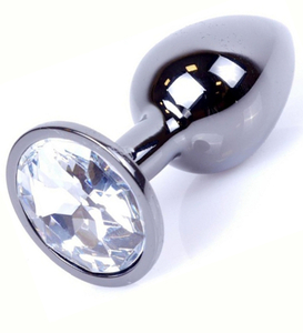 Dop negru cu cristal argintiu