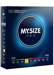 Prezervativele mele.SIZE Pro 53 mm - 3 buc