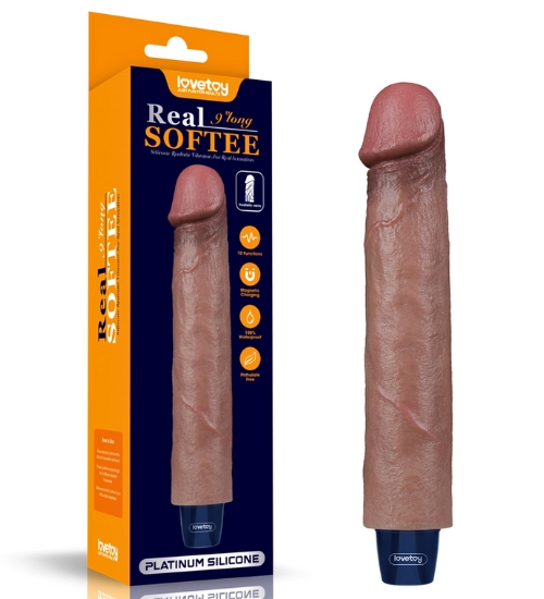 Vibrator realist din silicon de 20 cm