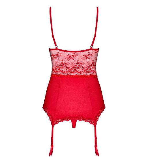 Tentant corset roșu