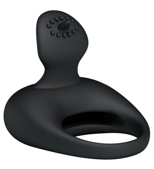 Inel vibrator cu stimulator clitoridian