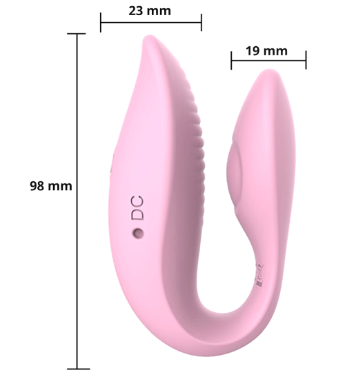 Vibrator controlat prin aplicație pentru cupluri