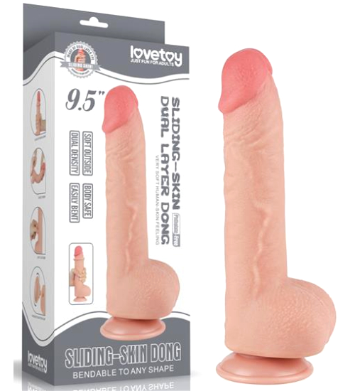 Dildo realist cu piele elastică