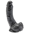 Dildo mare negru cu ventuză