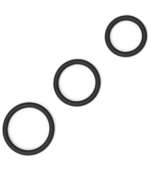 Set de 3 inele de erecție din silicon