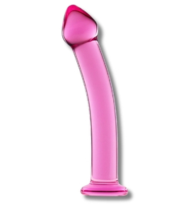 Dildo de sticlă roz