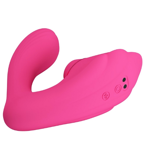 Vibrator pentru punctul G cu stimulator clitoridian