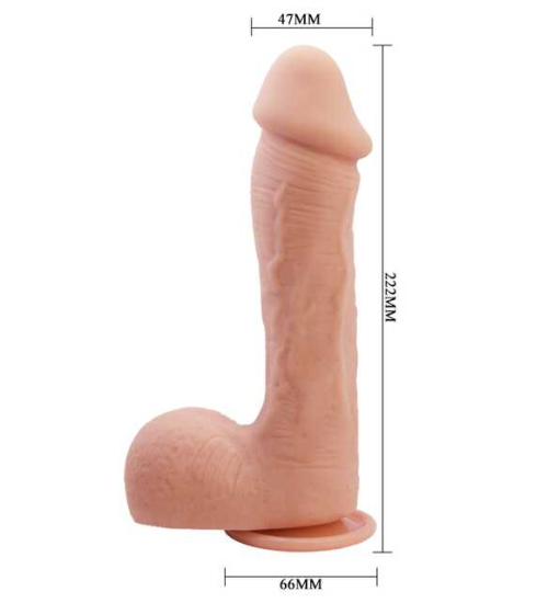 Dildo mare în cyberskin