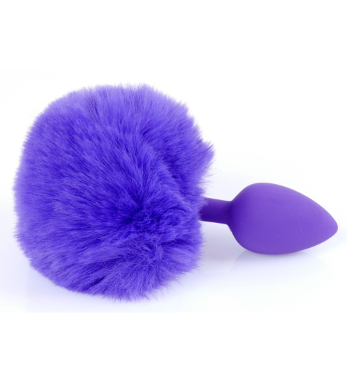 Dop violet cu pompon