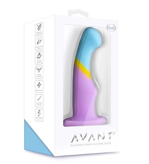 Dildo în trei culori din silicon moale