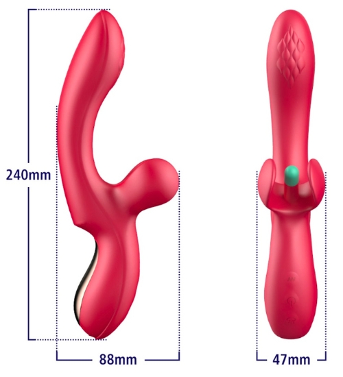 Vibrator modern pentru punctul G și clitoris