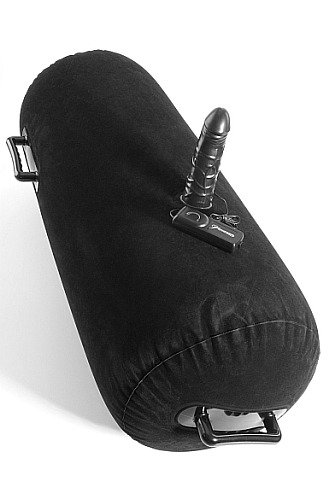 Scaun erotic negru cu vibrator
