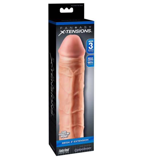 Capac Cyberskin - penis cu 7,6 cm mai mare