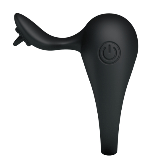 Inel vibrator cu stimulator clitoridian