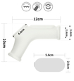 Capac de penis alb vibrator