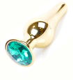 Plug anal cu cristal verde 