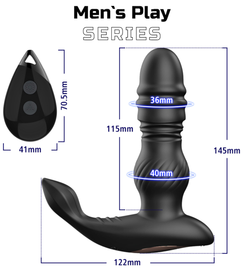 Masor de prostată controlat prin telecomandă fără fir