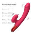 Vibrator din silicon cu funcție de încălzire
