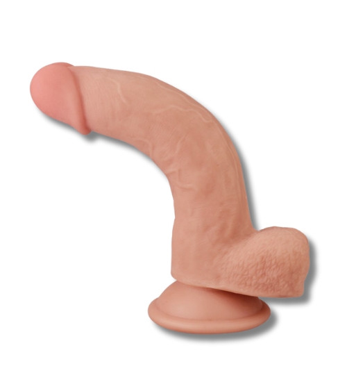 Dildo cu piele elastică