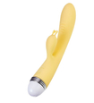 Vibrator galben cu proeminență pentru stimularea clitorisului