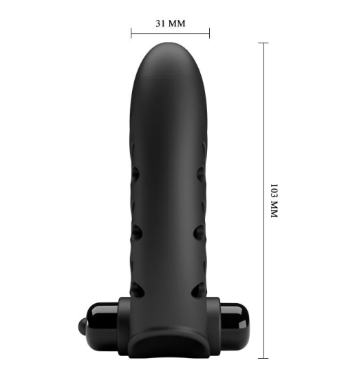 Negru vibratoare Finger pad