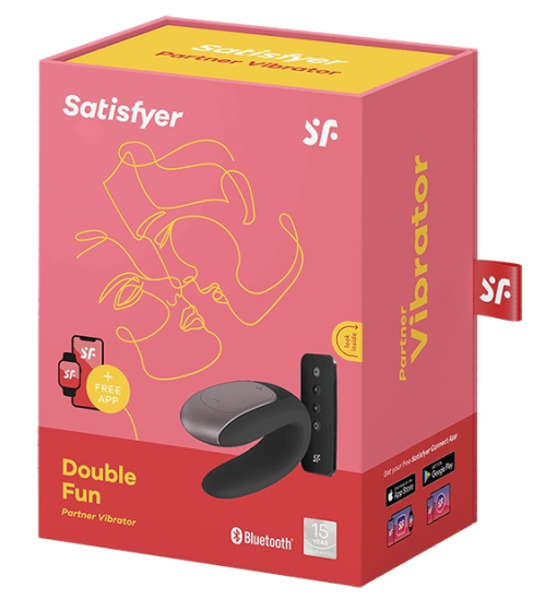 Stimulator de cuplu negru Satisfyer
