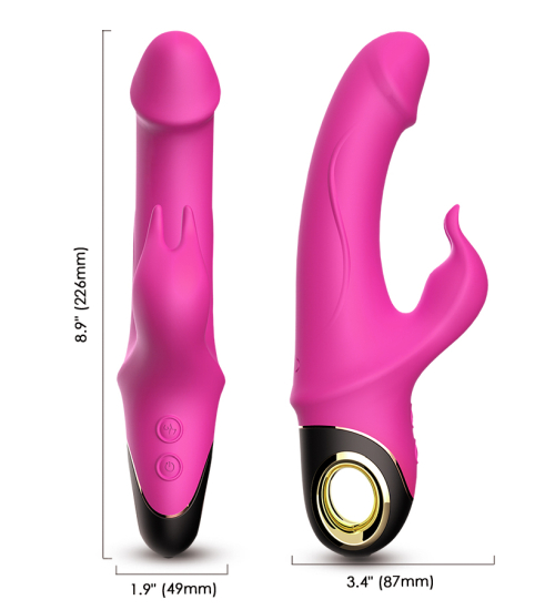 Vibrator iepuraș roz - neted