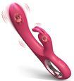 Vibrator USB rezistent la apă cu suliță clitoridiană