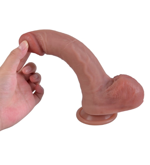Dildo realist din silicon de 20 cm