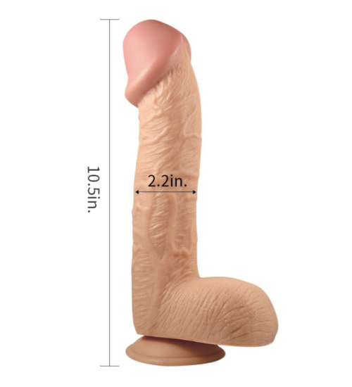 Dildo mare în cyberskin