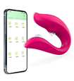 Vibrator portabil roz controlat prin aplicație