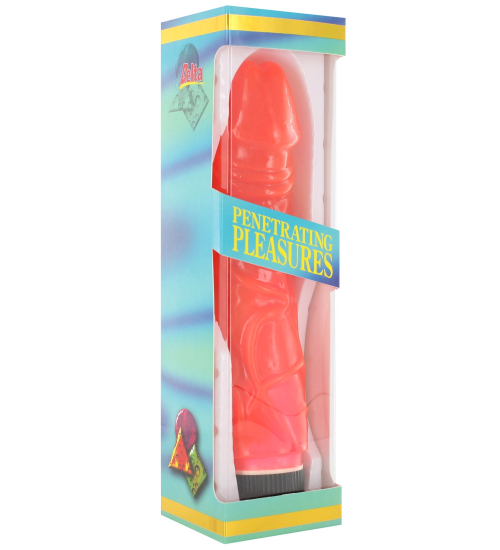 Vibrator Jelly roșu gros