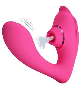 Vibrator pentru punctul G cu stimulator clitoridian