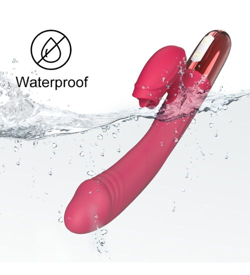 Vibrator din silicon cu funcție de încălzire
