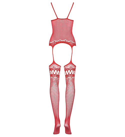 Bodystocking roșu Red Passion