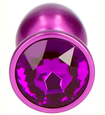 Dop anal violet cu diamante