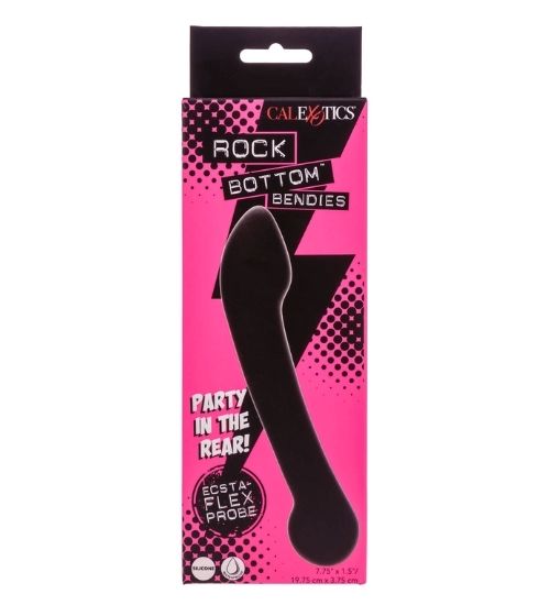 Dildo dublu negru din silicon