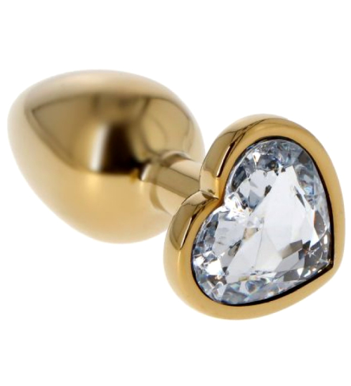 Plută de aur cu inimă de diamant
