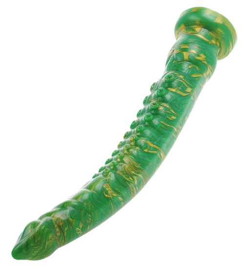 Dildo epic cu tentacule de caracatiță verde